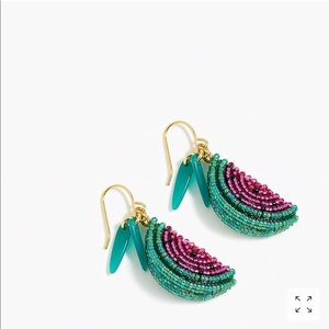 J. Crew Jewelry - J Crew Beaded Watermelon π Earrings J. Crew Jewelry - J Crew Beaded Watermelon π Earrings